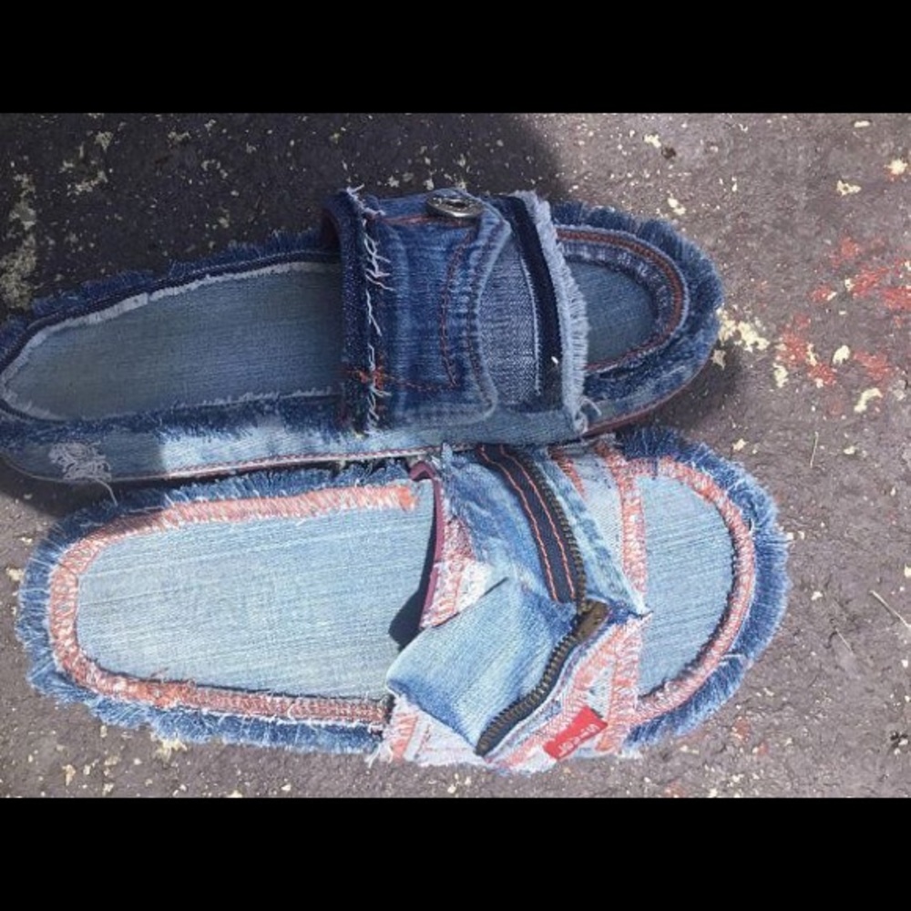 Denim slides